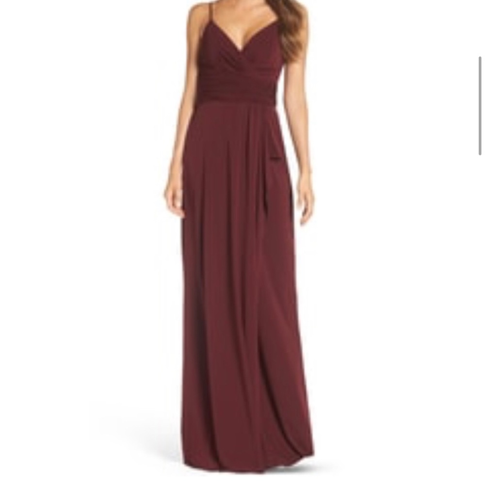 Amsale Celina Mock Wrap Gown Size 8